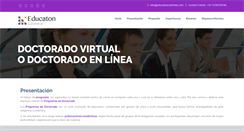 Desktop Screenshot of doctoradovirtual.com